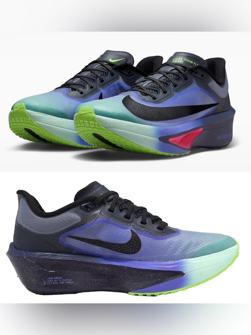Nike Zoom Fly 6 💅 Glam Dark Obsidian Emerald Racing Running Wmns 7 8 IO9566-400